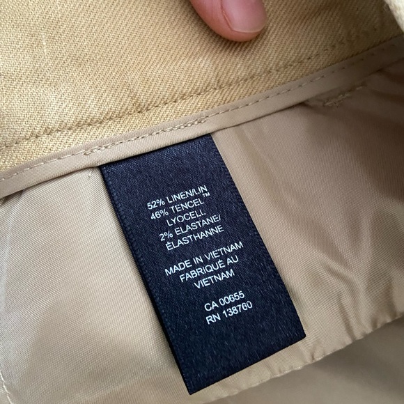 RW&CO High-Rise Straight-Leg Linen Pant - Picture 7 of 11